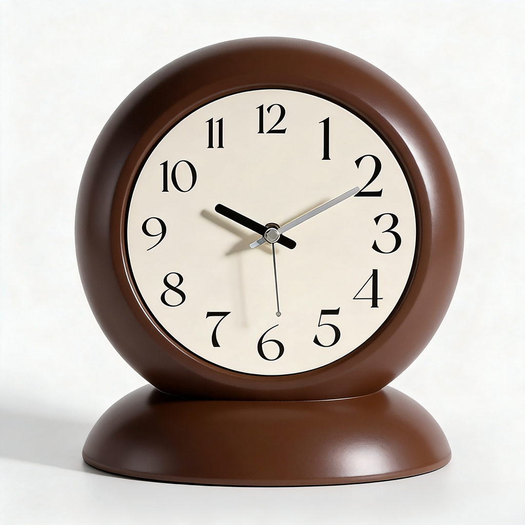 Retro Round Desk Clock