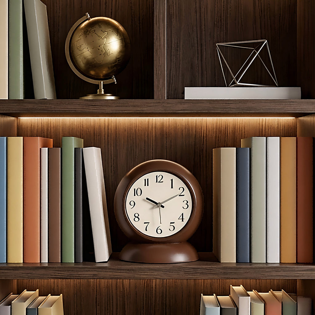 Retro Round Desk Clock