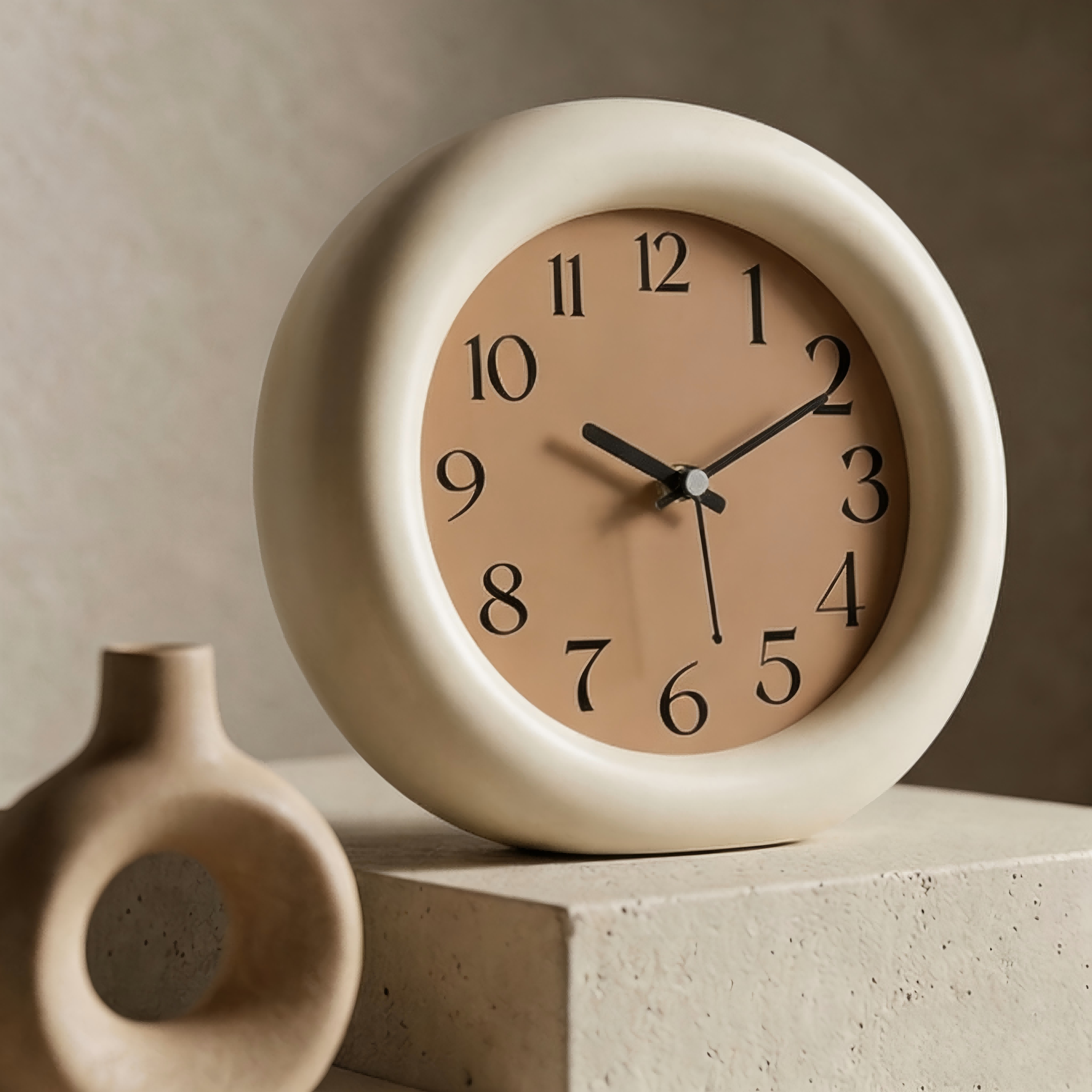 Minimalist Round Desk Clock