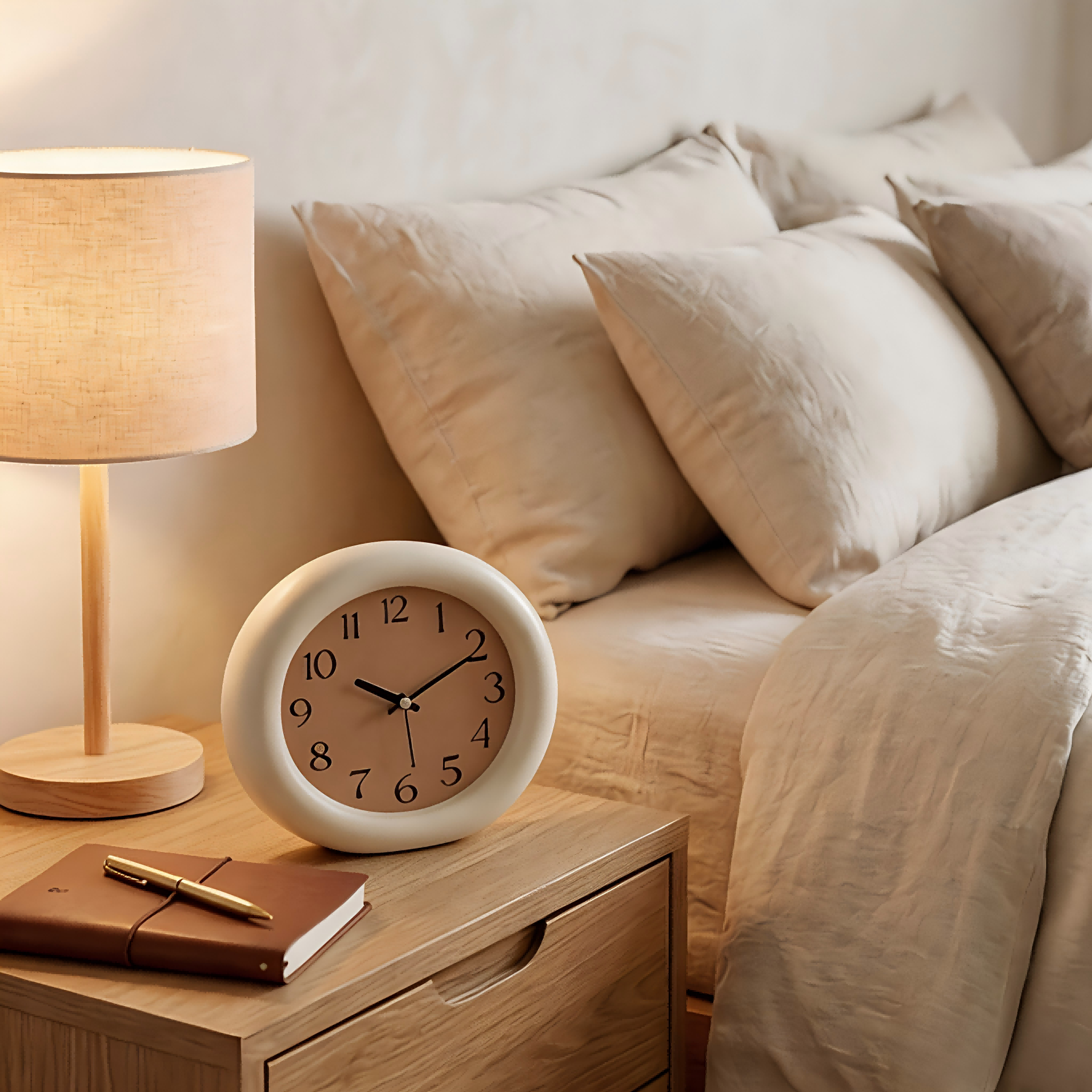 Minimalist Round Desk Clock