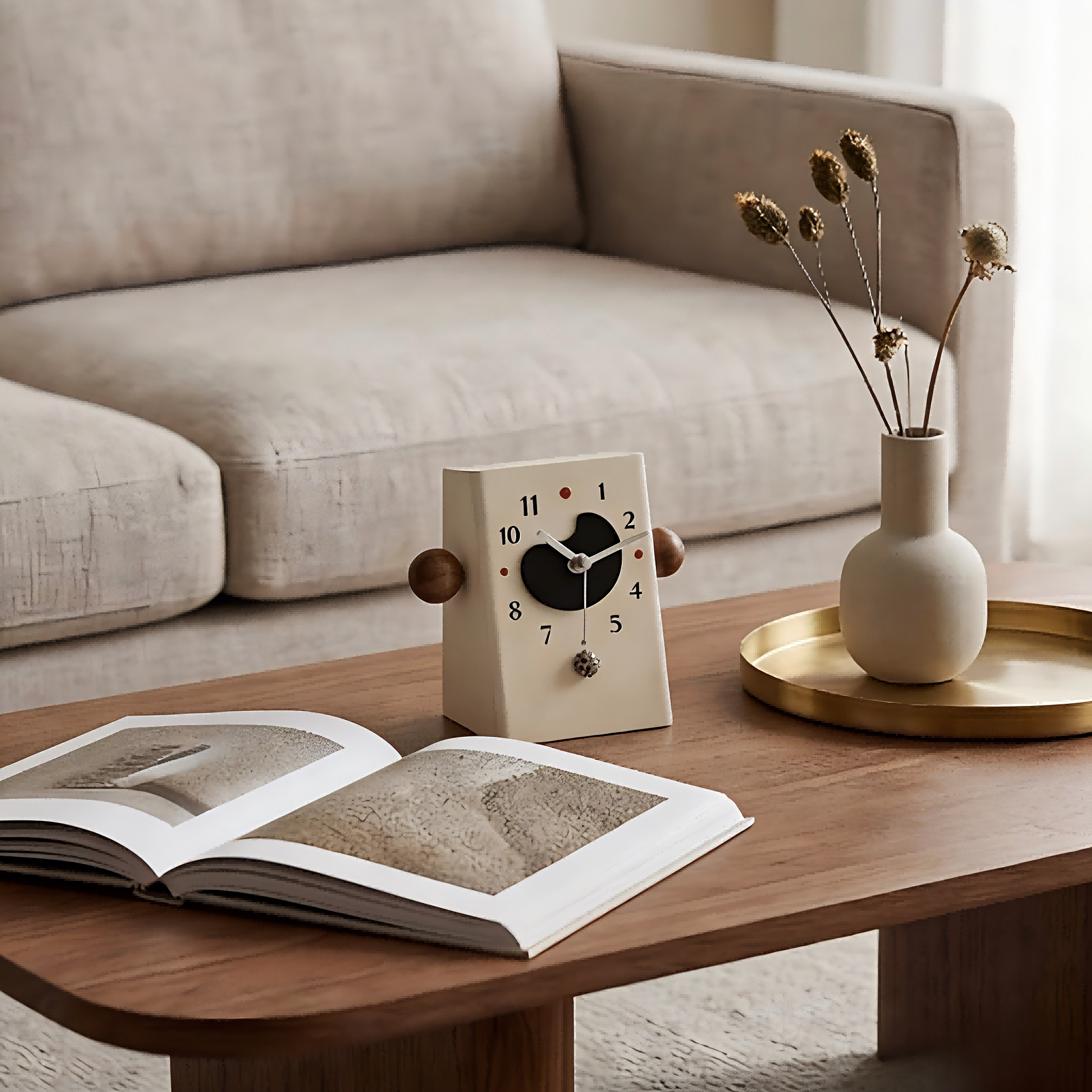 Whimsical Bear-Shaped Desk Clock
