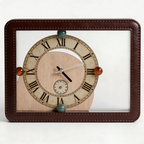 Luxury Leather-Bound Desk Clock