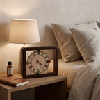 Luxury Leather-Bound Desk Clock