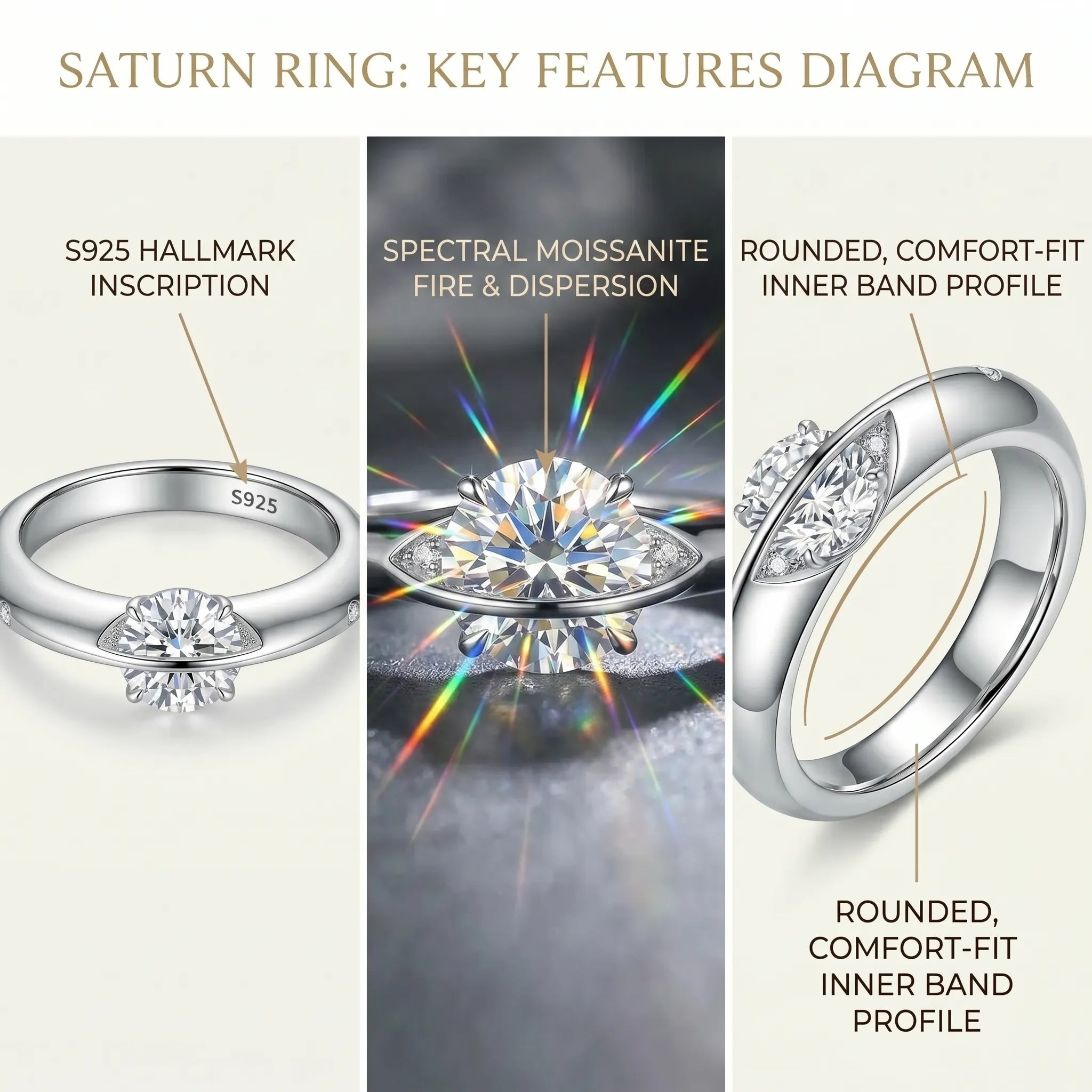 The Celestial Spin Ring: Find Your Calm in Quiet Elegance--Last Day Sale-90% OFF🔥