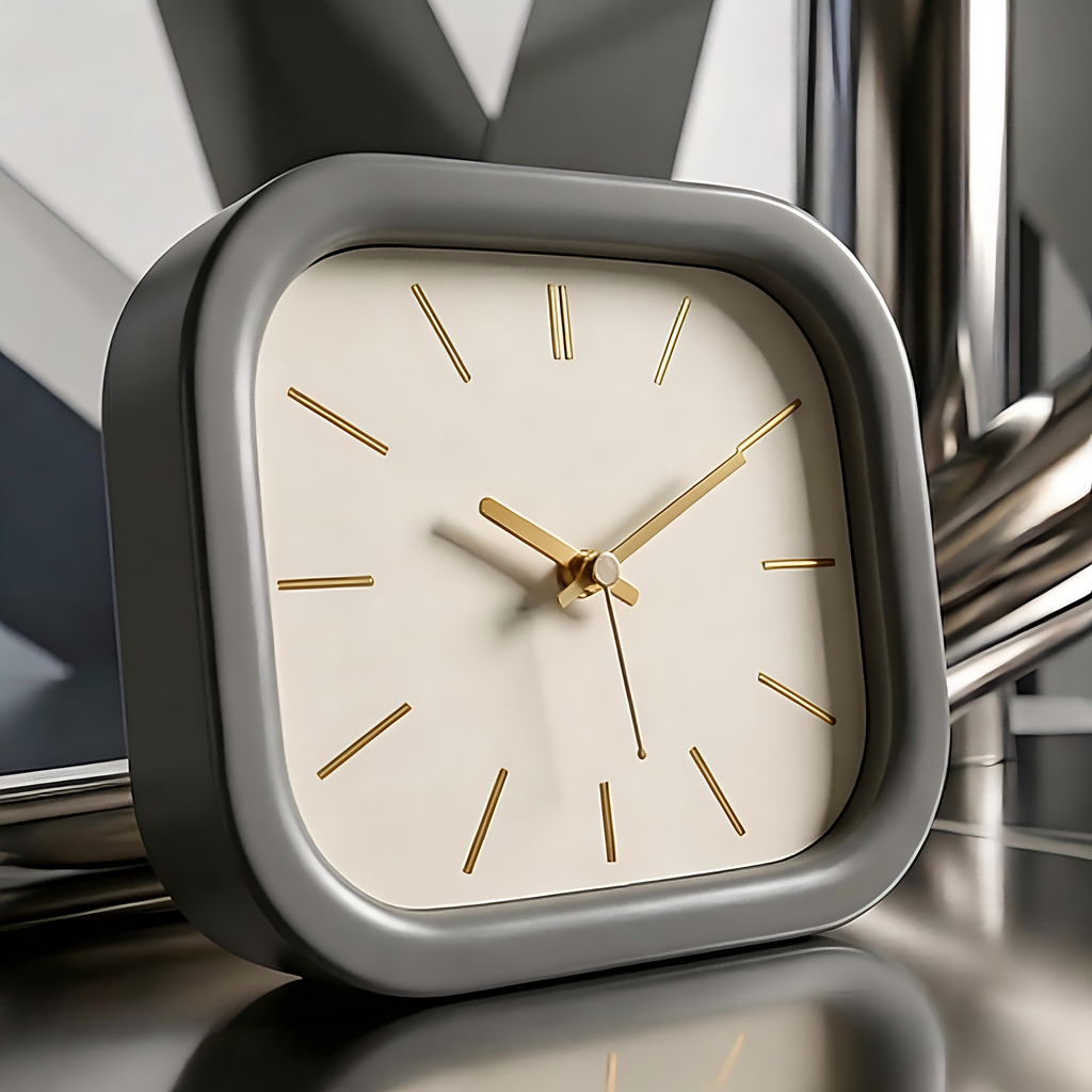 Minimalist Square Ceramic Desk Clock