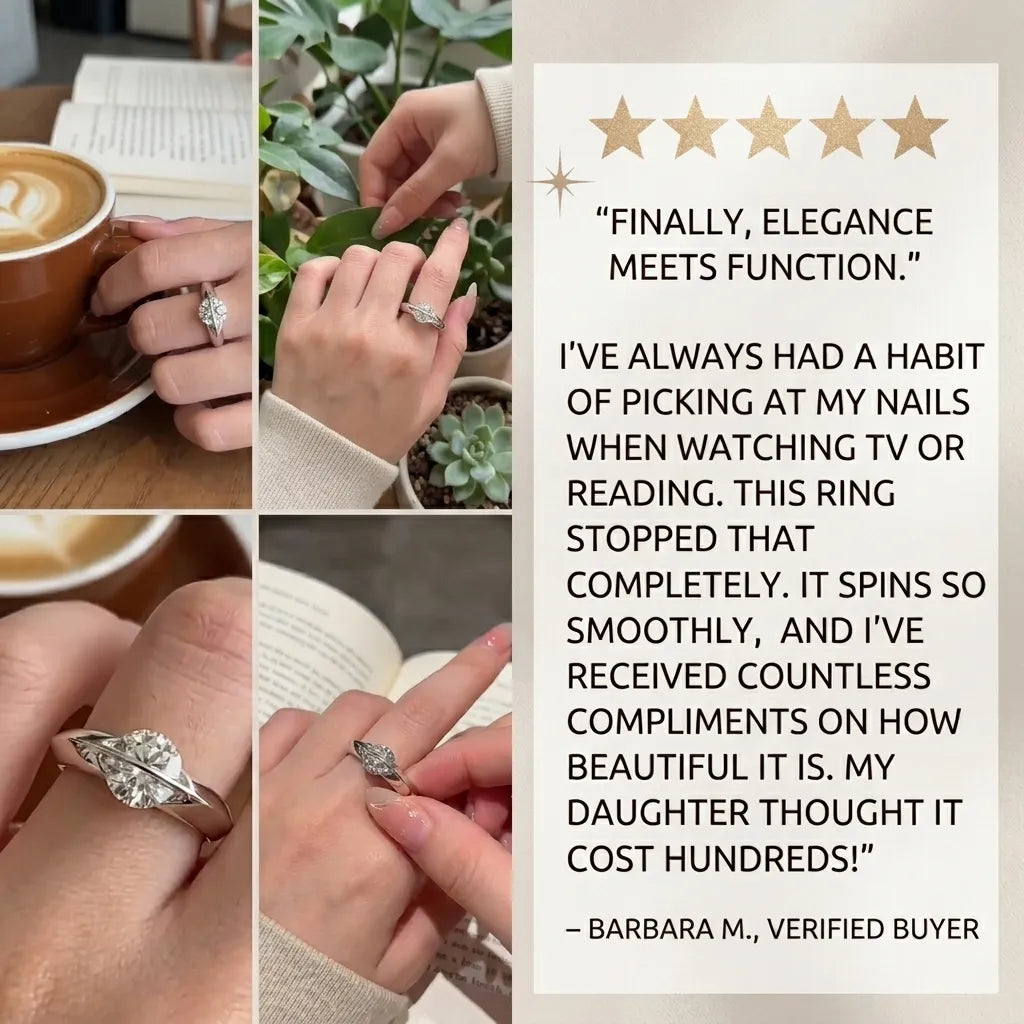 The Celestial Spin Ring: Find Your Calm in Quiet Elegance--Last Day Sale-90% OFF🔥
