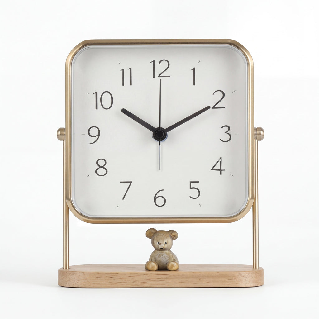 Charming Bear Desk Clock