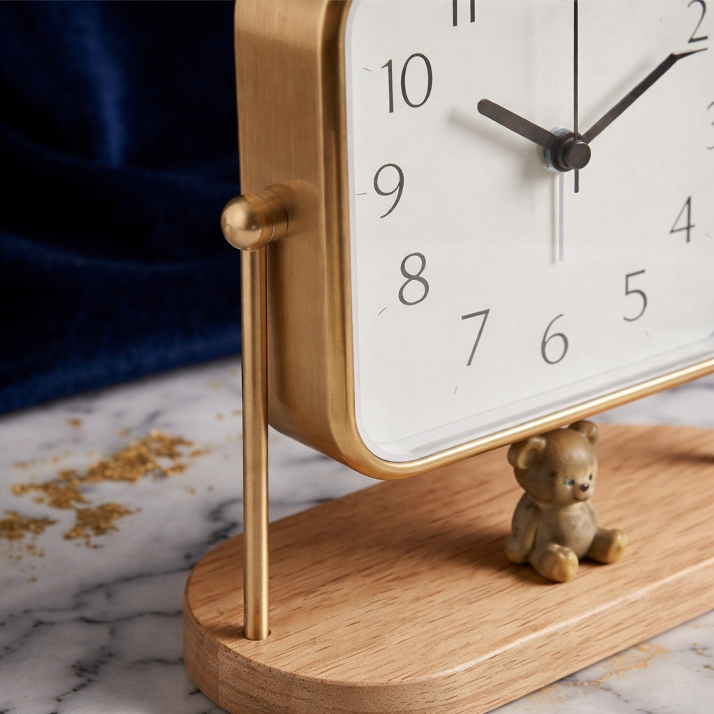 Charming Bear Desk Clock