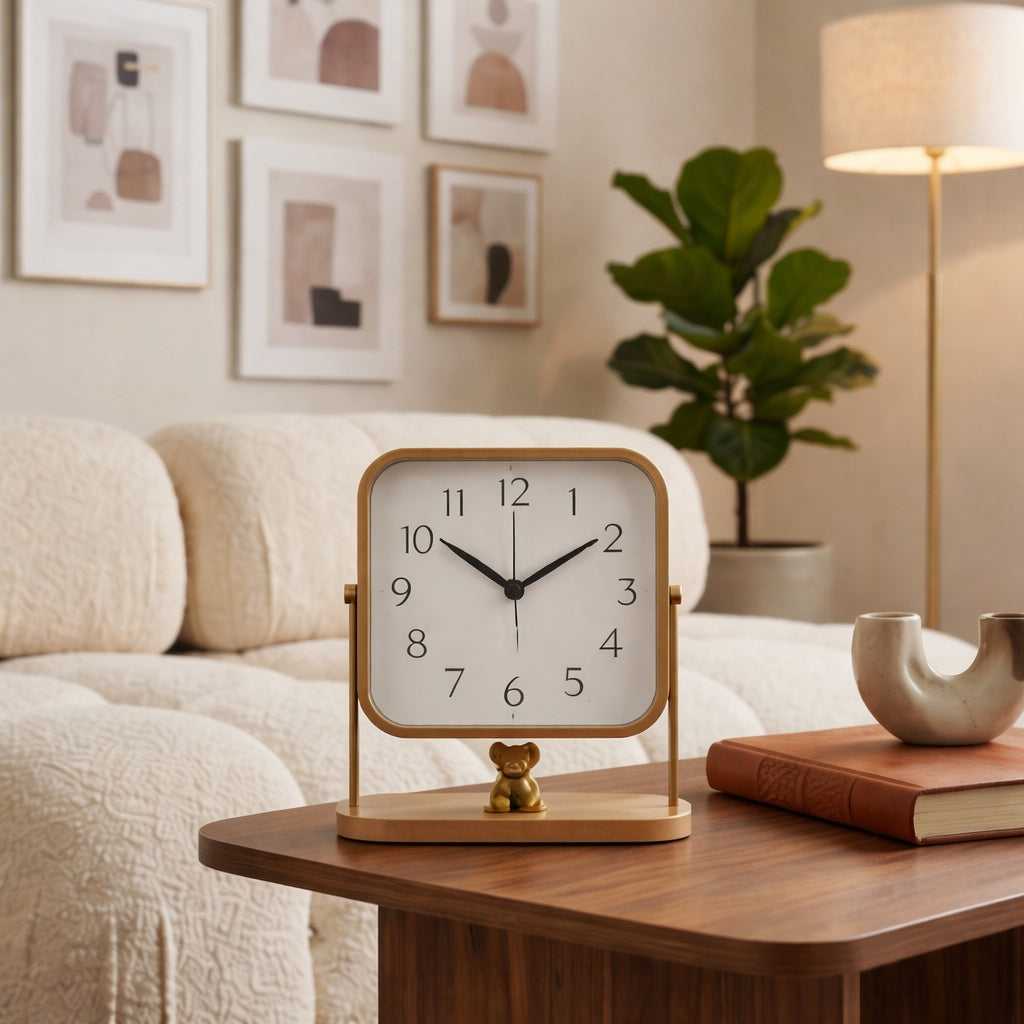 Charming Bear Desk Clock