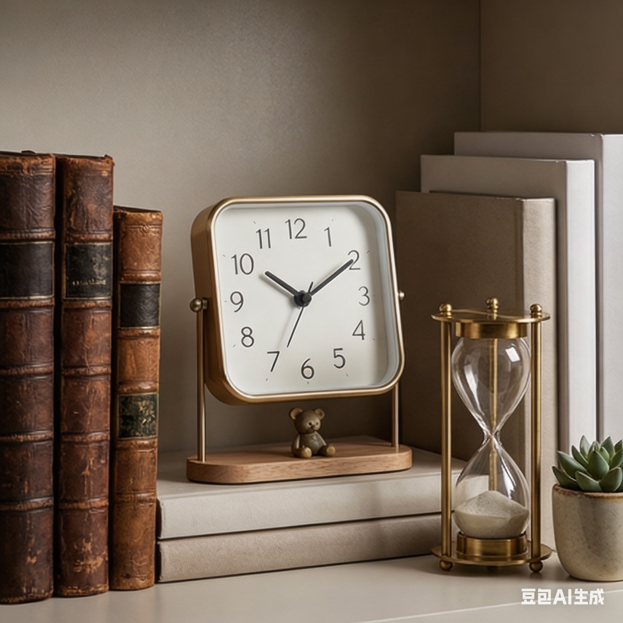 Charming Bear Desk Clock