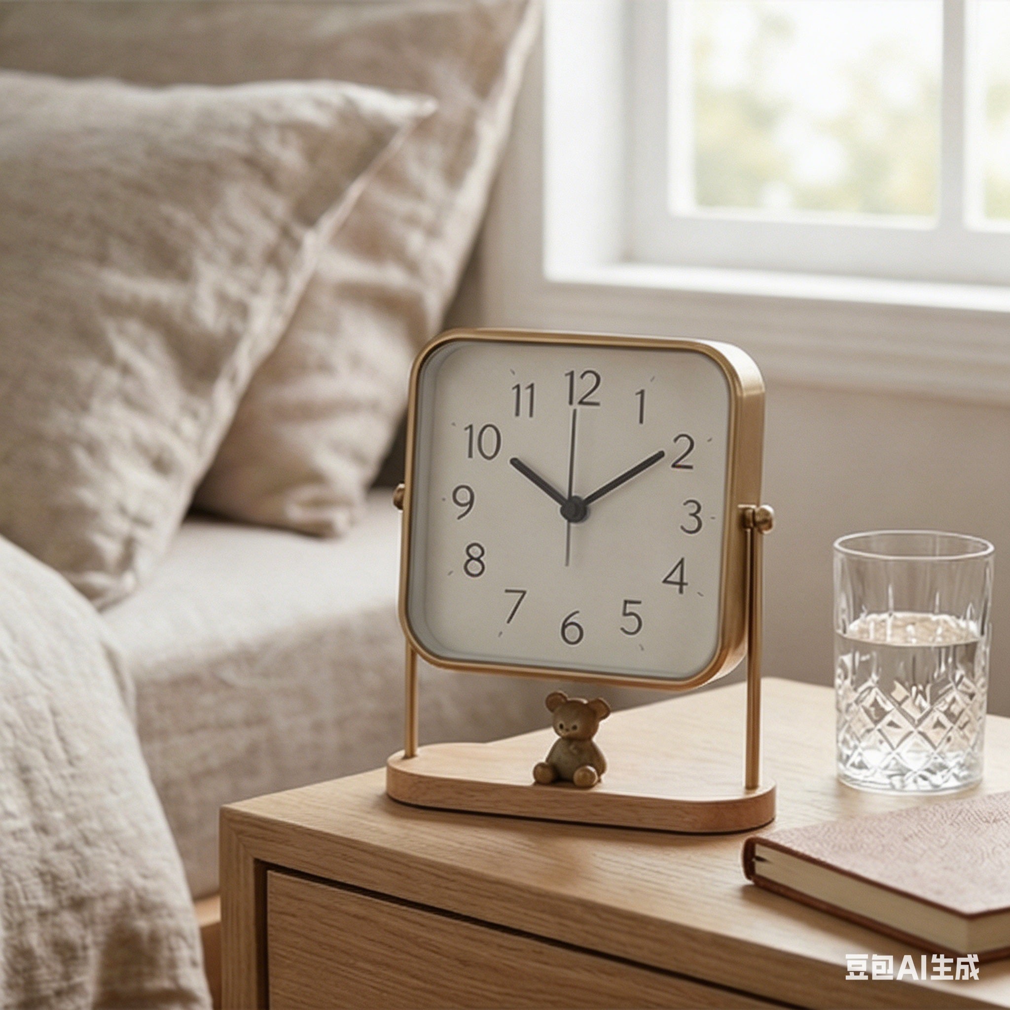 Charming Bear Desk Clock
